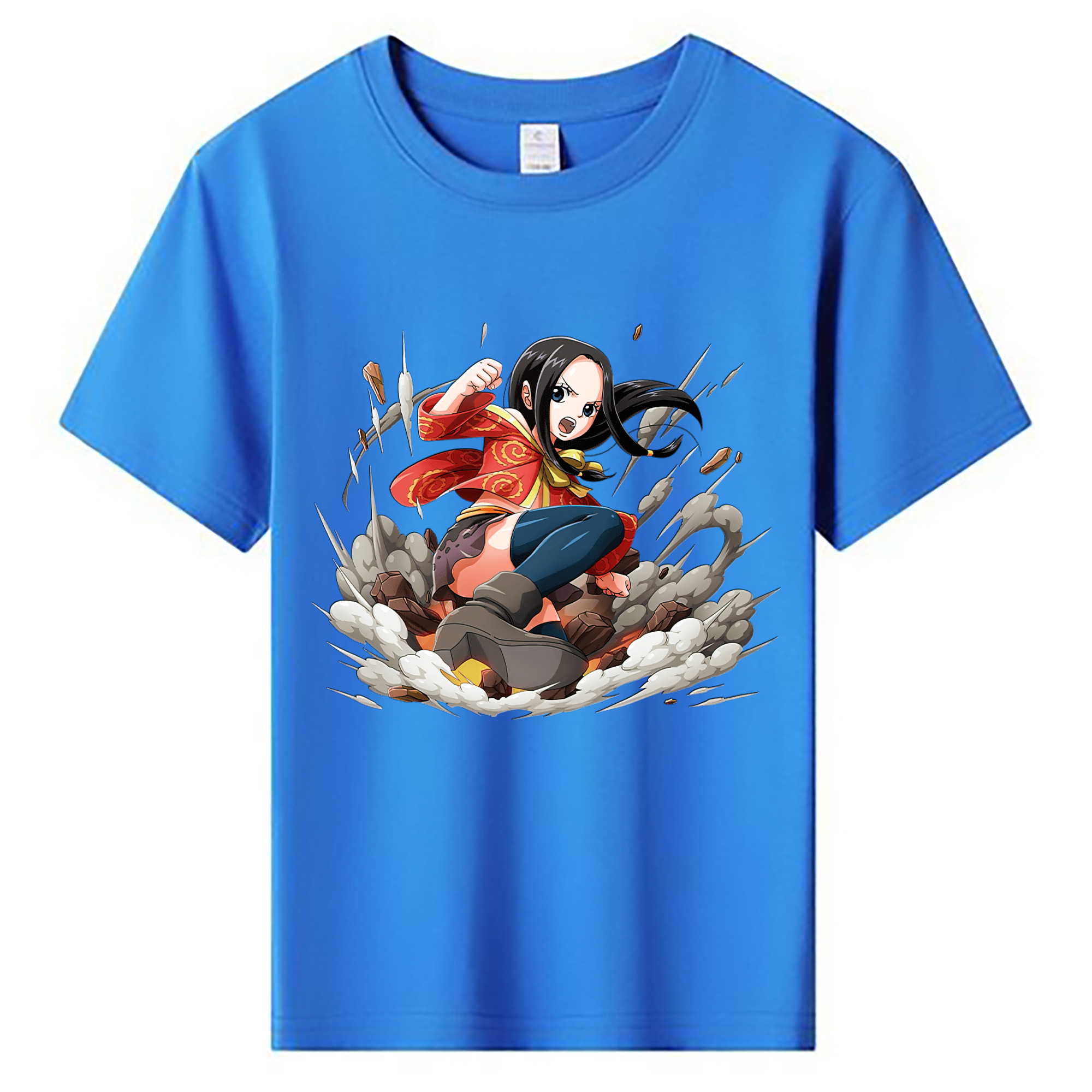 ワンピース ボア・ハンコック ONE PIECE Boa·Hancock 綿100％キッズTシャツ（フロントプリント）